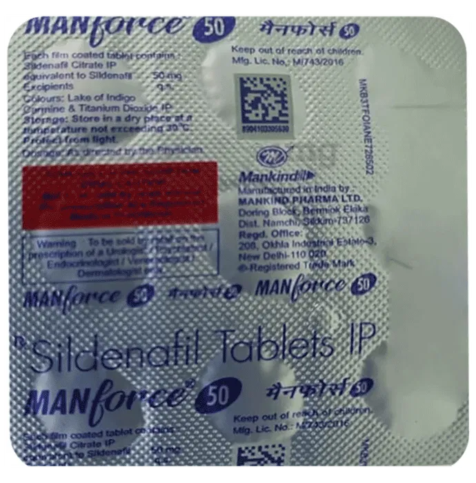 Manforce 50/100mg (Sildenafil) Tablet Manforce 50/100mg (Sildenafil) Tablet