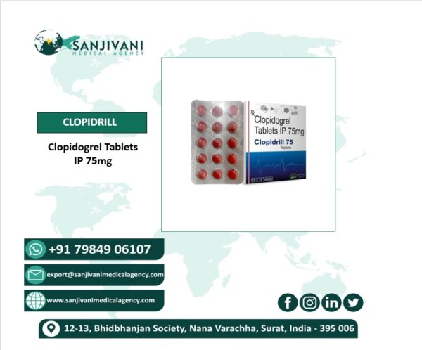 Clopidrill 75mg Tablet