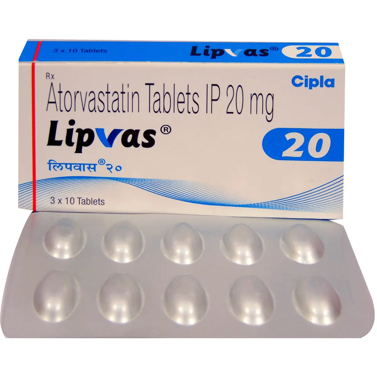 Lipvas 20 Tablet (Atorvastatin 10mg) Lipvas 20 Tablet (Atorvastatin 10mg)