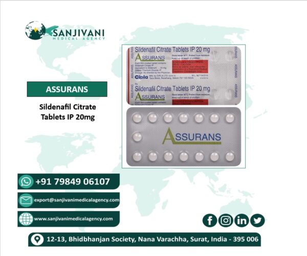 Assurans 20mg (Sildenafil Citrate) Tablet