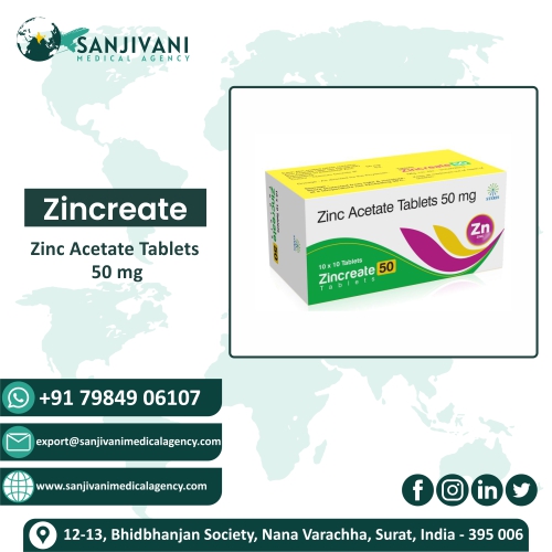 Zinconia (Zinc acetate 50mg) Tablet Zinconia (Zinc acetate 50mg) Tablet